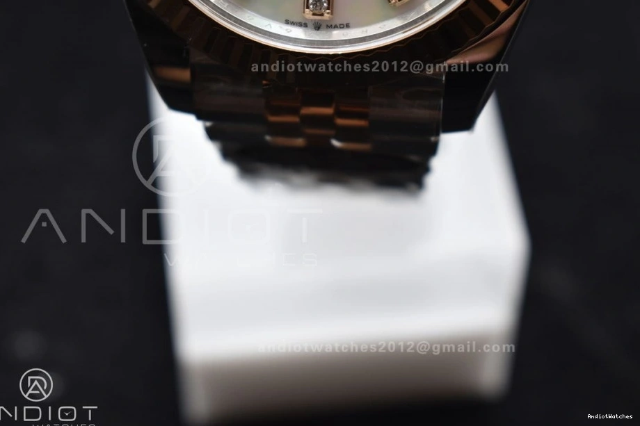 Steel Diamonds on MOP 655 904L White Clean Bracelet Dial 126333 Best EasyMatch RG Jubilee 1:1 DateJust SS Edition VR 41 0208